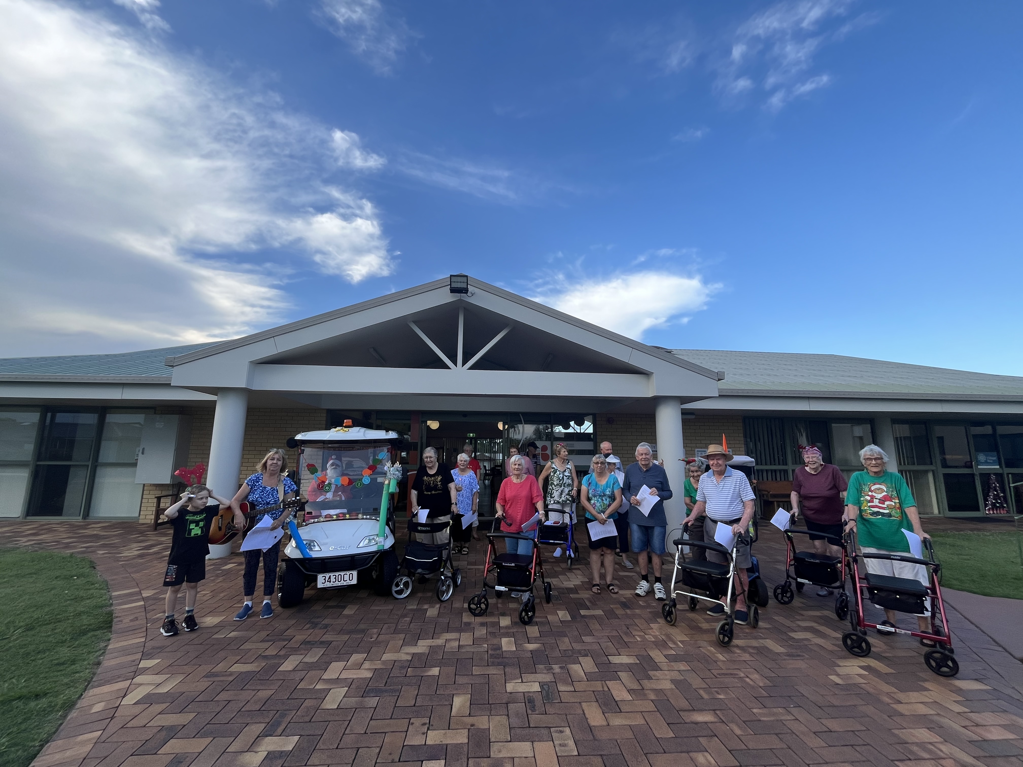 Fernhill retirement village residents caroling 