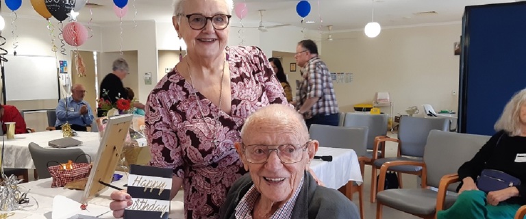Clyde was surrounded by his family and friends for his 100th birthday Clyde was surrounded by his family and friends for his 100th birthday