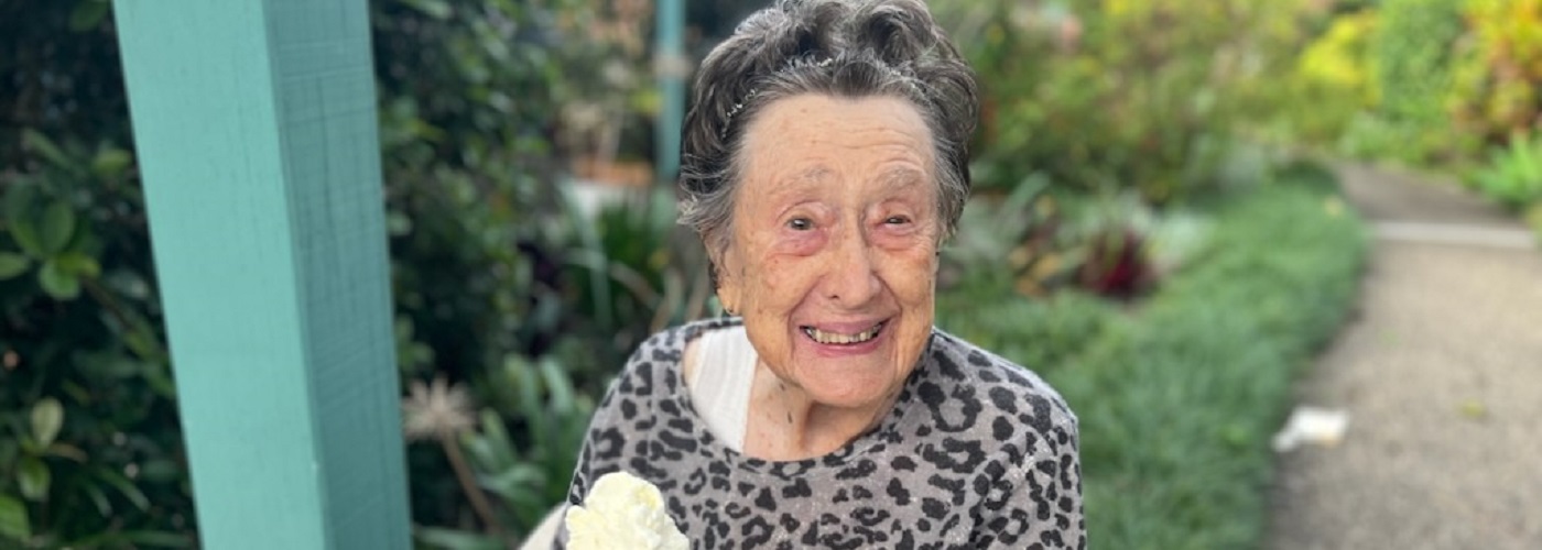 Daphne celebrating her 100th birthday.jpg