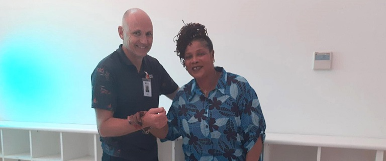 Gary working with Irene on balance.jpg Gary working with Irene on balance.jpg